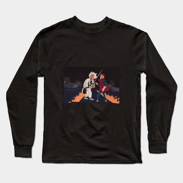 Back to the Future Long Sleeve T-Shirt by schomiak